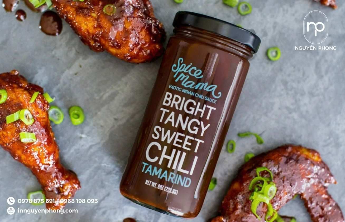 Mẫu tem trong dán gia vị